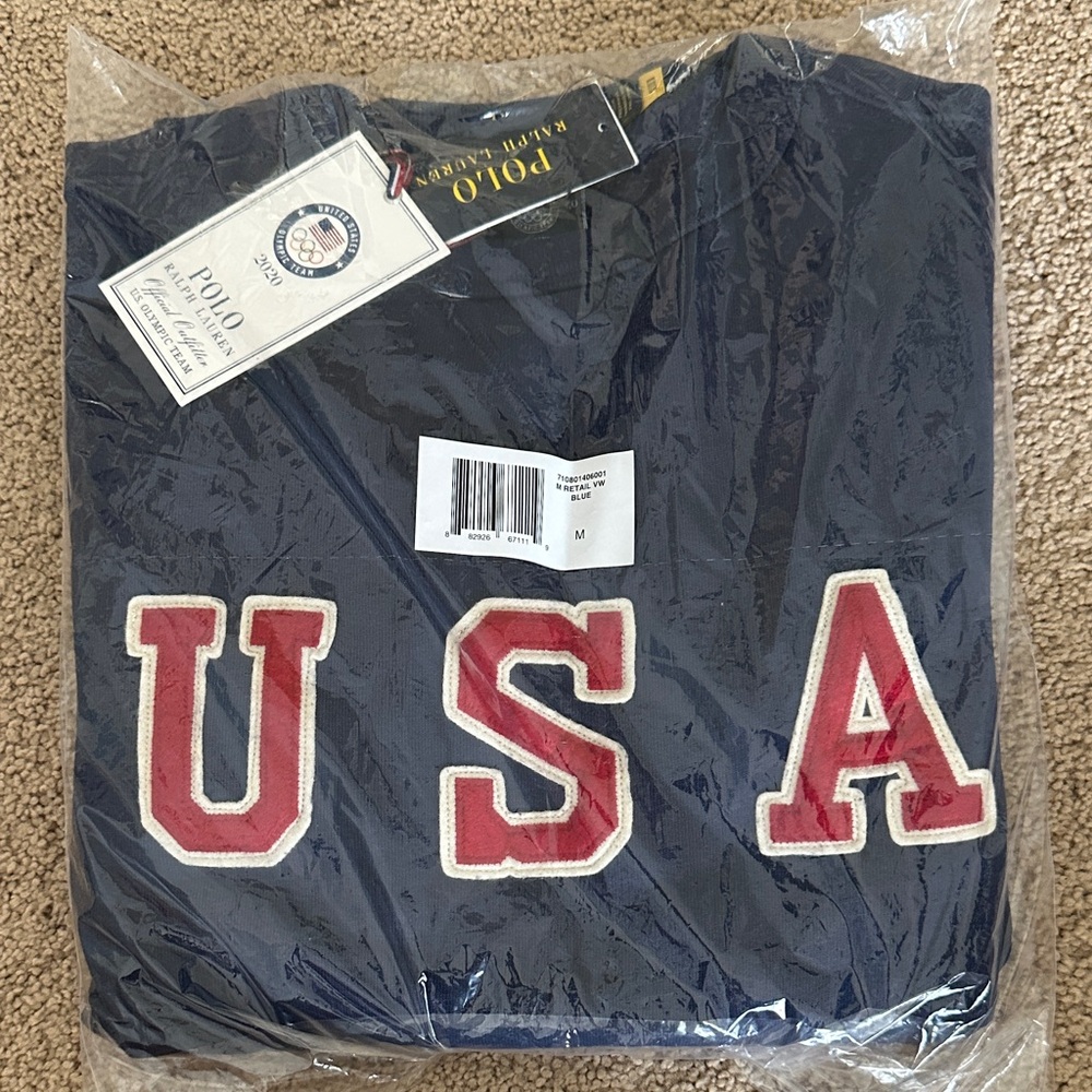 Polo Ralph Lauren USA Navy Pullover sweat shirt